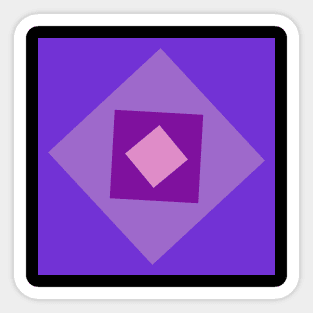 Purple Squares Sticker